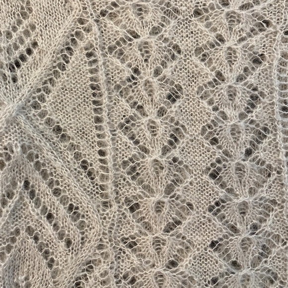 cabi Open Knit Sweater, S, Glacier Gray, EUC - Picture 4 of 8